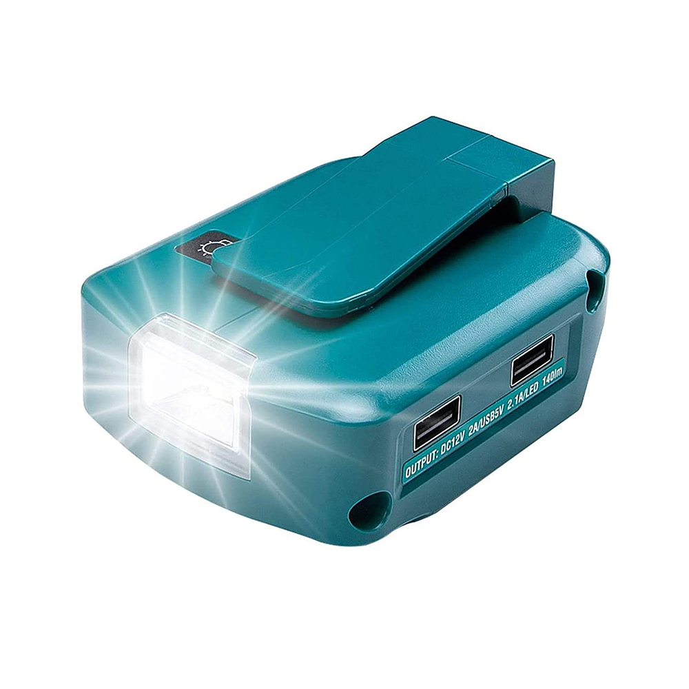 Makita Drill Hp1640 - USBアダプター,充電器,LEDライト,デュアルUSBポート,aKita bl1430 bl1840 bl1850 bl1860 14.4v