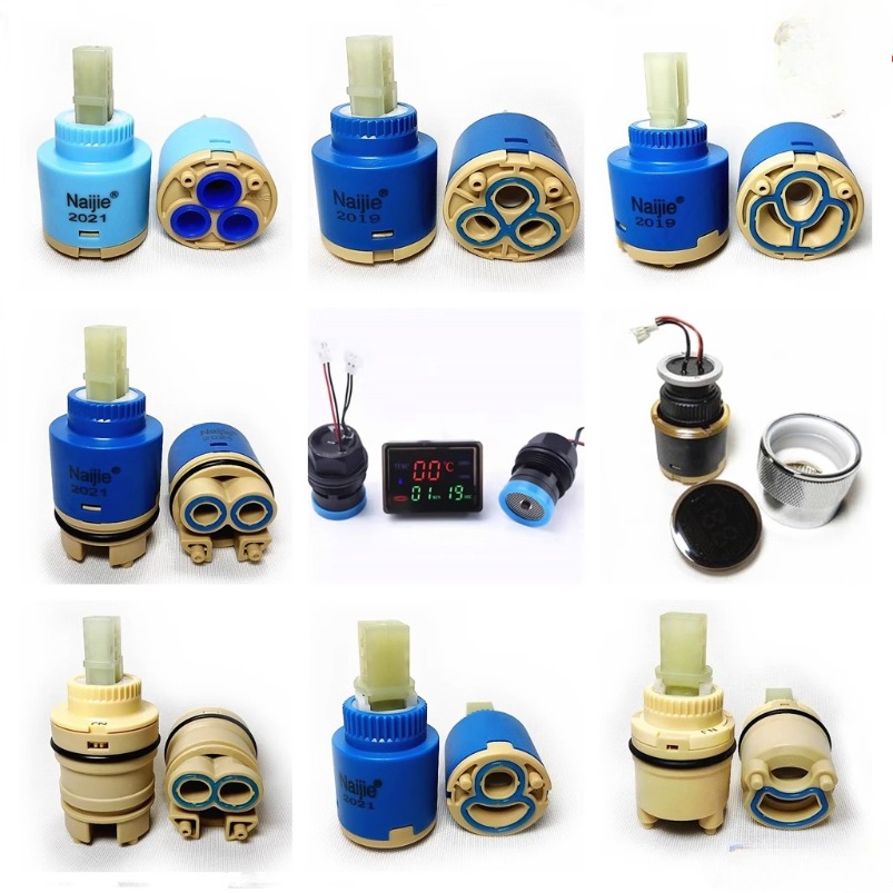 Basin Mixer Cartridge - 1 個 28 ミリメートル/35 ミリメートル/40 ミリメートル水ミキサータップ蛇口カートリッジセラミックスプールバルブコアキッチン浴室洗面器蛇口修理部品