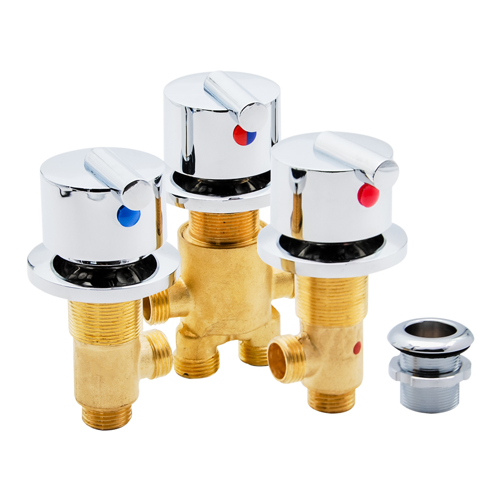 Basin Mixer Cartridge - ブロンズクロームセラミックカートリッジコールドとホットミキサー 2 ウェイのためのバスタブの滝のタップ風呂のシャワーヘッド & マッサージ浴槽水入口