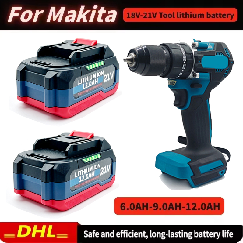 Makita Drill Ddf484 - 18V 21V 12.0Ah 充電式リチウム電池マキタ 18v 電動工具コードレスレンチソードリルグラインダードライバー