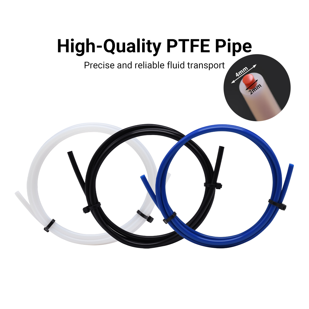 Ptfe Tape Thread - 母乳育児用フィラメントチューブ,3Dプリンター用1m pife,2x4mm, mk8,ホットエンド,bowden 1.75mm, pla, abs,