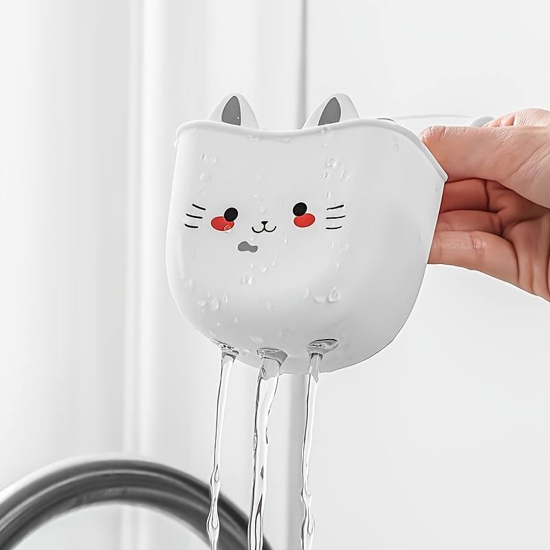 2個入りのかわいい猫型シリコン製蛇口カバー（排水穴付きスポン - Silicone Tap Washer のレビューと価格