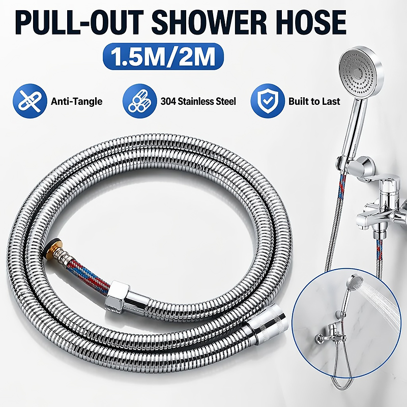 1.5 メートル/2 メートルステンレス鋼編組シャワーホース - Flexible Hose Braided のレビューと価格