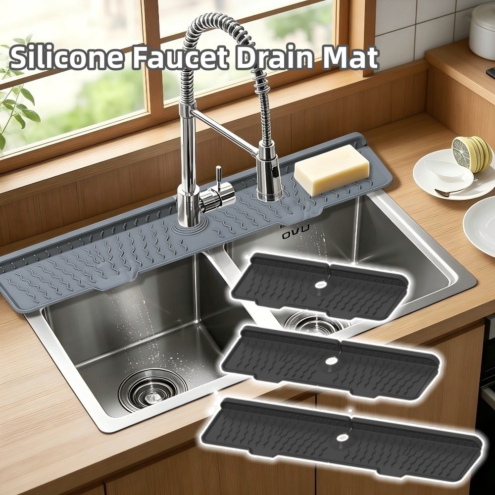 新しいシリコン製蛇口排水マット滑り止め36/46/61cm長 - Silicone Tap Washer のレビューと価格