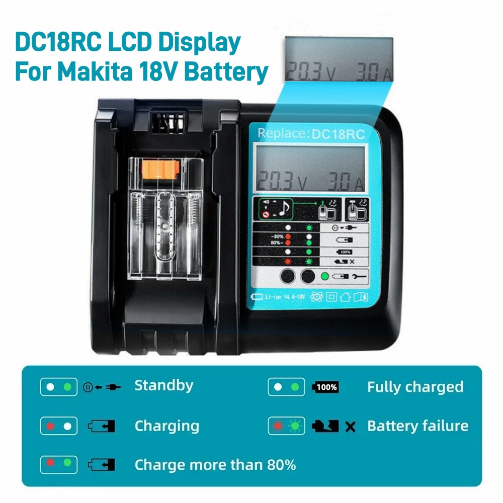 DC18RC リチウムイオンバッテリー 3A 充電器 マキタ - Makita Drill Hp1640 のレビューと価格