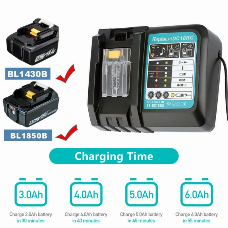 DC18RC リチウムイオンバッテリー 3A 充電器 マキタ - Makita Drill Hp1640 のレビューと価格