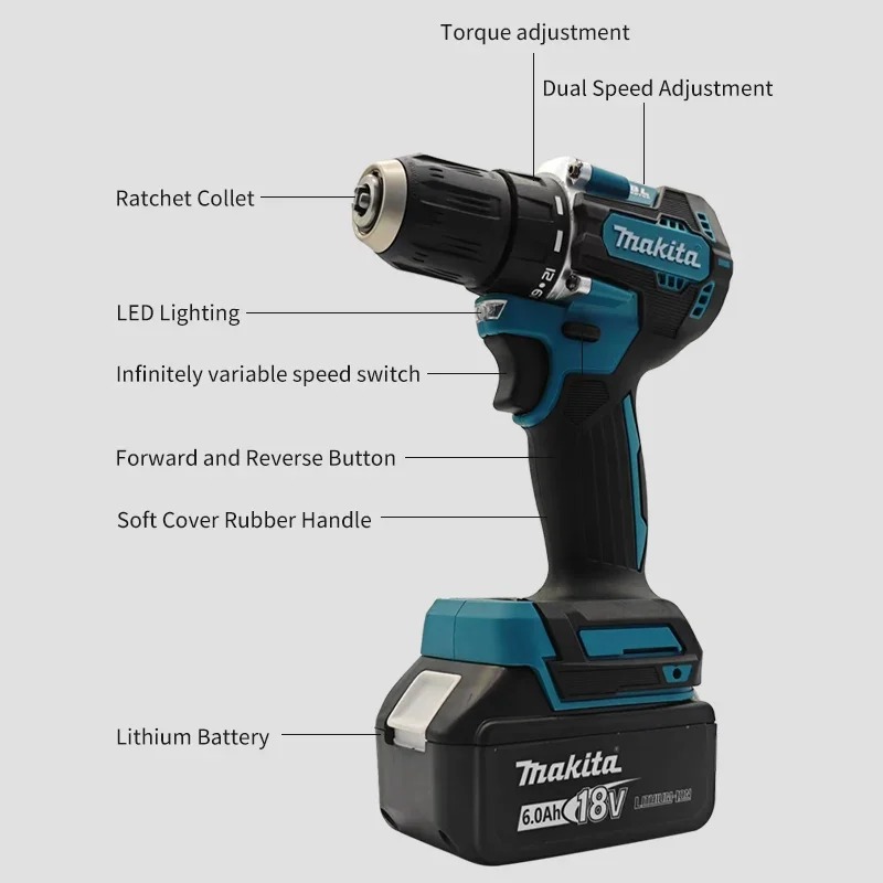 マキタ 100% 正規品 DDF487 コードレス電動ドライ - Makita Drill Ddf484 のレビューと価格