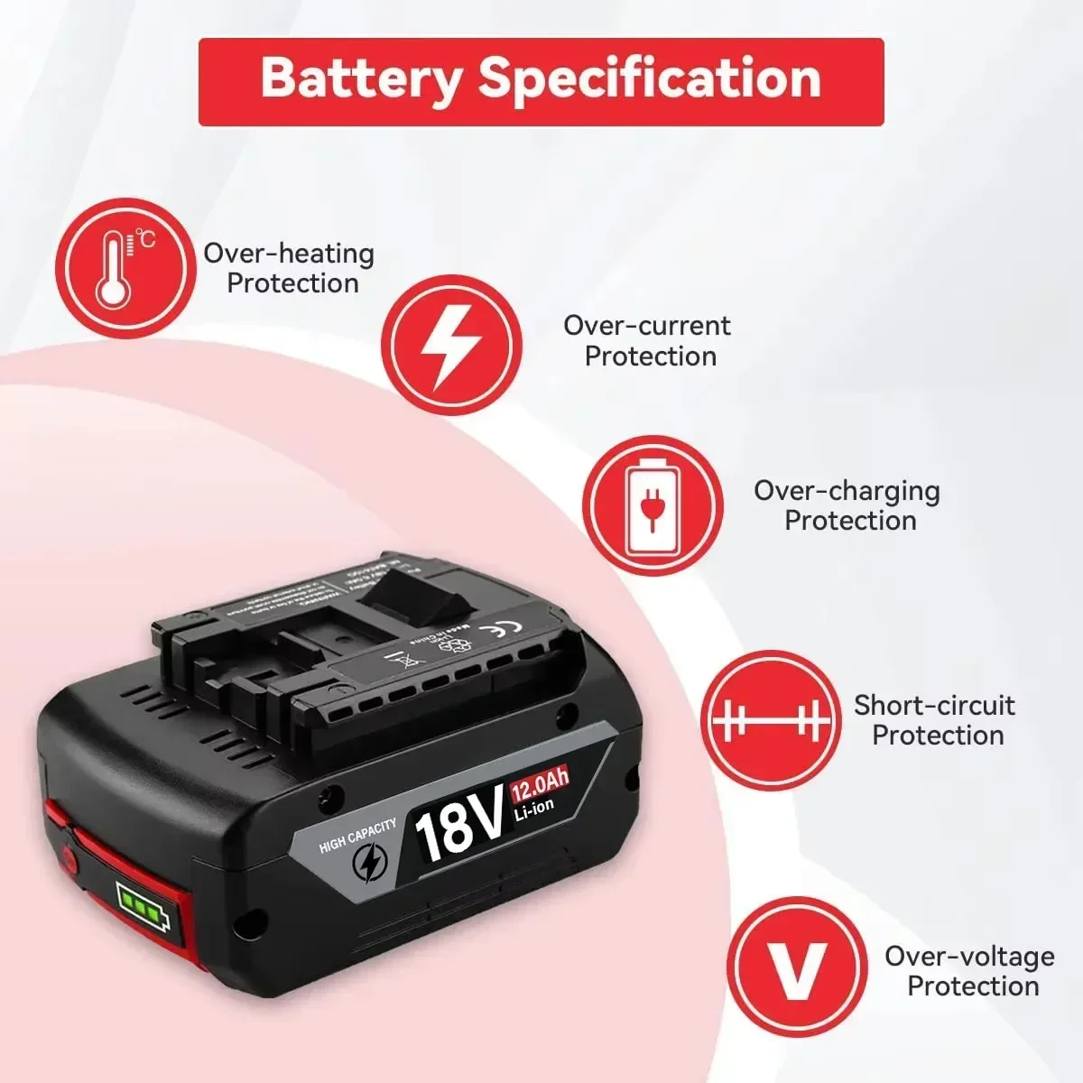 オリジナル 18V バッテリー 8.0/10.0/12.0A - Bosch Drill Gsb 18V のレビューと価格