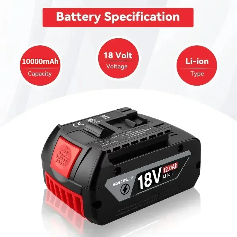 オリジナル 18V バッテリー 8.0/10.0/12.0A - Bosch Drill Gsb 18V のレビューと価格