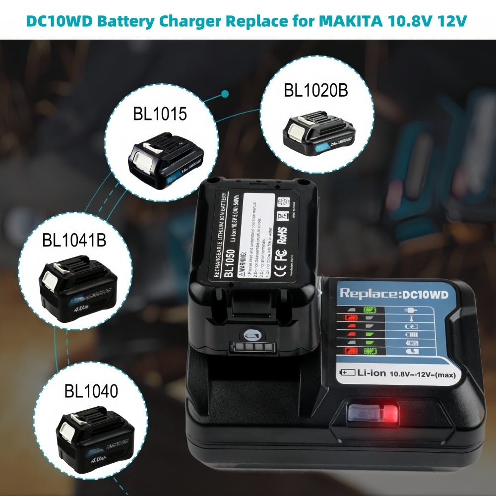 10.8V 12V 6A 充電式交換用リチウムイオンバッテリ - Makita Drill Hp1640 のレビューと価格