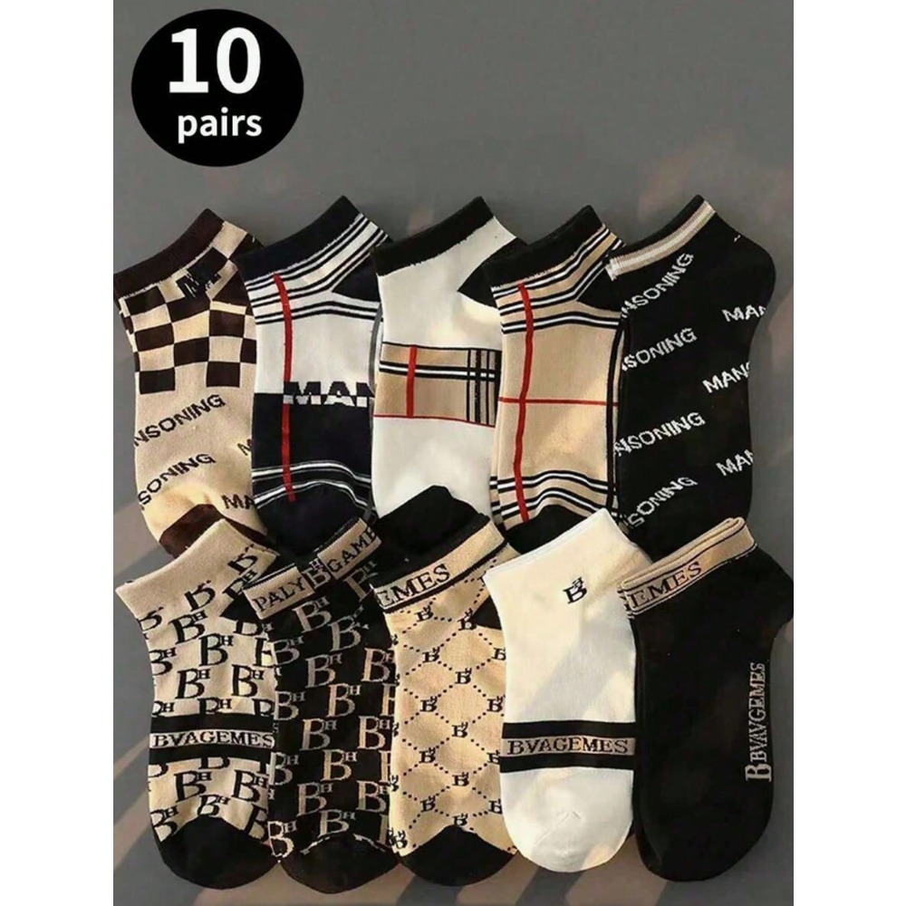 1/5/10 メンズショートソックス、ファッショナブルでカジ - Pipe Bending Spring のレビューと価格